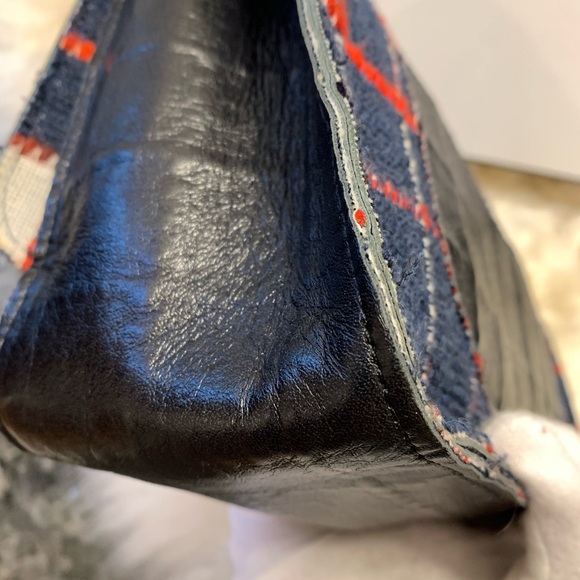 ❌SOLD❌Chanel checked tweed leather classic single flap SHW - Picture 7 of 11